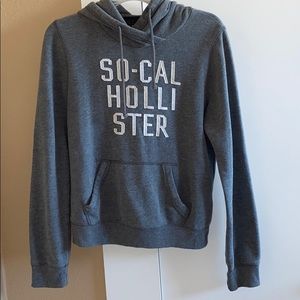 Gray Hollister hoodie